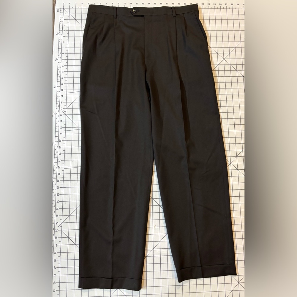 Hart Schaffner Marx‎ Men’s Size 35/30 Black Cashadine Dress Pants